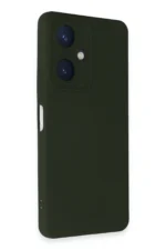 Uray store Vivo Y27 Kılıf Nano içi Kadife Silikon - Koyu Yeşil - Görsel 2