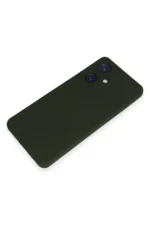 Uray store Vivo Y27 Kılıf Nano içi Kadife Silikon - Koyu Yeşil - Görsel 4