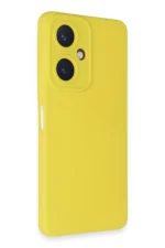 Uray store Vivo Y27 Kılıf Nano içi Kadife Silikon - Sarı - Görsel 2