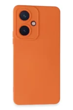Uray store Vivo Y27 Kılıf Nano içi Kadife Silikon - Turuncu