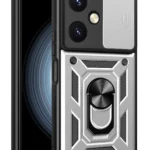 Uray store Vivo Y27 Kılıf Pars Lens Yüzüklü Silikon - Gümüş