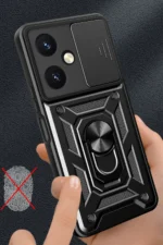 Uray store Vivo Y27 Kılıf Pars Lens Yüzüklü Silikon - Yeşil - Görsel 2