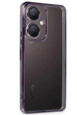Uray store Vivo Y27 Kılıf Razer Lensli Silikon - Mor