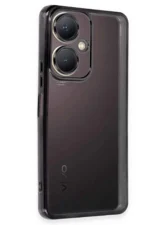 Uray store Vivo Y27 Kılıf Razer Lensli Silikon - Siyah
