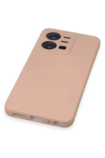 Uray store Vivo Y35 Kılıf Nano içi Kadife Silikon - Pudra - Görsel 5