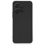 Uray store Vivo Y35 Kılıf Nano içi Kadife Silikon - Siyah