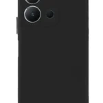Uray store Vivo Y36 Kılıf Nano içi Kadife Silikon - Siyah