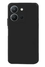 Uray store Vivo Y36 Kılıf Nano içi Kadife Silikon - Siyah