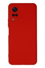 Uray store Vivo Y53S Kılıf Nano içi Kadife Silikon - Kırmızı - Görsel 2