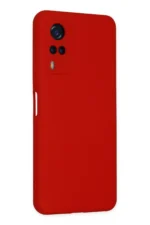 Uray store Vivo Y53S Kılıf Nano içi Kadife Silikon - Kırmızı - Görsel 3