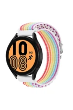 Uray store Watch 20mm KR410 Kumaş Kordon - Gökkuşağı