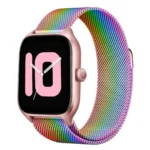 Uray store Watch 20mm Metal Mıknatıslı Kordon - Gökkuşağı
