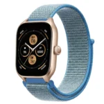 Uray store Watch 22mm Hasırlı Cırtcırtlı Kordon - Turkuaz