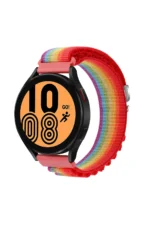 Uray store Watch 22mm KR410 Kumaş Kordon - Gökkuşağı 1
