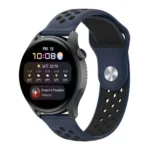 Uray store Watch 22mm Spor Delikli Kordon - Lacivert-Siyah
