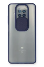 Uray store Xiaomi Mi 10T Lite Kılıf Palm Buzlu Kamera Sürgülü Silikon - Lacivert