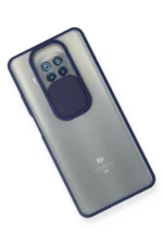 Uray store Xiaomi Mi 10T Lite Kılıf Palm Buzlu Kamera Sürgülü Silikon - Lacivert - Görsel 3