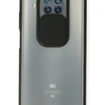 Uray store Xiaomi Mi 10T Lite Kılıf Palm Buzlu Kamera Sürgülü Silikon - Siyah