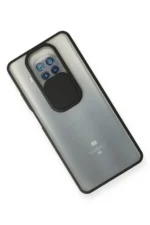 Uray store Xiaomi Mi 10T Lite Kılıf Palm Buzlu Kamera Sürgülü Silikon - Siyah - Görsel 3