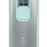 Uray store Xiaomi Mi 10T Lite Kılıf Palm Buzlu Kamera Sürgülü Silikon - Turkuaz