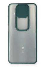 Uray store Xiaomi Mi 10T Lite Kılıf Palm Buzlu Kamera Sürgülü Silikon - Yeşil - Görsel 2