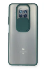 Uray store Xiaomi Mi 10T Lite Kılıf Palm Buzlu Kamera Sürgülü Silikon - Yeşil