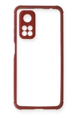 Uray store Xiaomi Mi 10T Pro Kılıf Miami Şeffaf Silikon - Fuşya - Görsel 2