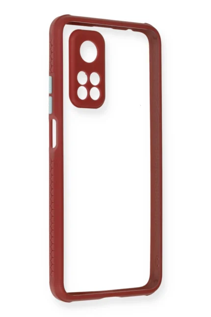 Uray store Xiaomi Mi 10T Pro Kılıf Miami Şeffaf Silikon - Fuşya