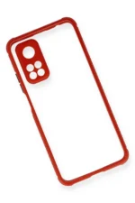 Uray store Xiaomi Mi 10T Pro Kılıf Miami Şeffaf Silikon - Kırmızı - Görsel 3