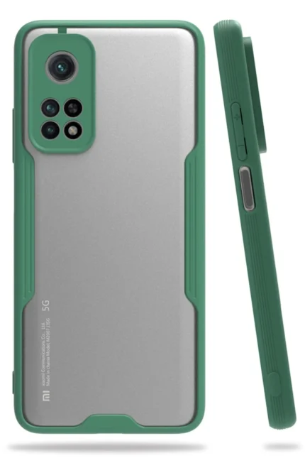 Uray store Xiaomi Mi 10T Pro Kılıf Platin Silikon - Yeşil
