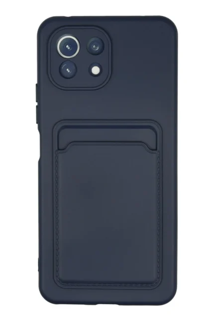 Uray store Xiaomi Mi 11 Kılıf Kelvin Kartvizitli Silikon - Lacivert