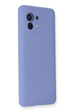 Uray store Xiaomi Mi 11 Kılıf Nano içi Kadife Silikon - Lila - Görsel 2