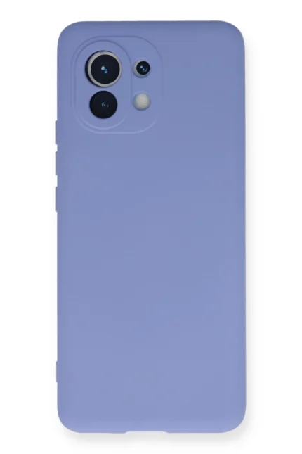 Uray store Xiaomi Mi 11 Kılıf Nano içi Kadife Silikon - Lila