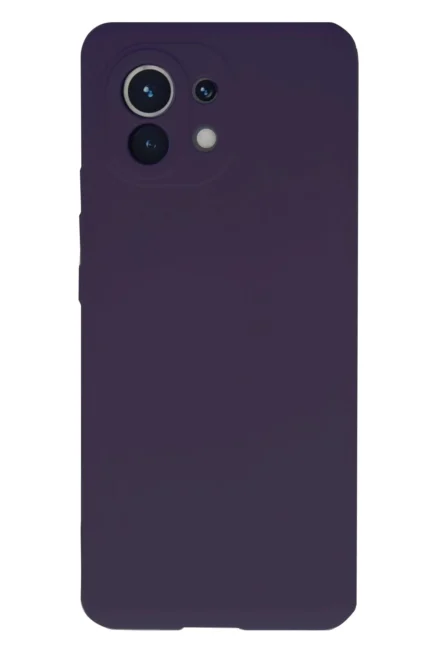 Uray store Xiaomi Mi 11 Kılıf Nano içi Kadife Silikon - Mor