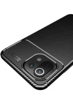 Uray store Xiaomi Mİ 11 Lite Kılıf Auto Focus Karbon Kapak - Lacivert - Görsel 3