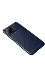 Uray store Xiaomi Mİ 11 Lite Kılıf Auto Focus Karbon Kapak - Lacivert - Görsel 4