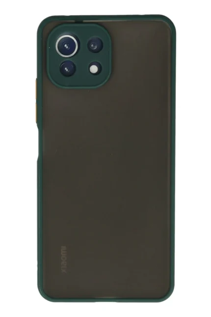Uray store Xiaomi Mİ 11 Lite Kılıf Montreal Silikon Kapak - Yeşil