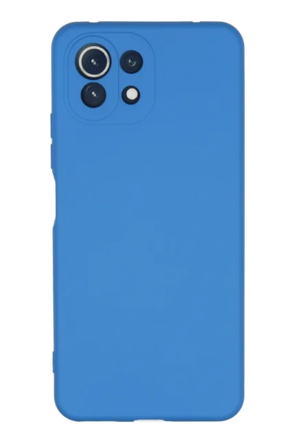 Uray store Xiaomi Mİ 11 Lite Kılıf Nano içi Kadife Silikon - Mavi