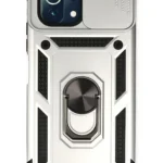 Uray store Xiaomi Mİ 11 Lite Kılıf Pars Lens Yüzüklü Silikon - Gümüş