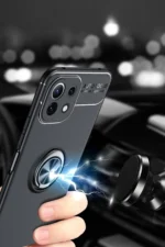 Uray store Xiaomi Mİ 11 Lite Kılıf Range Yüzüklü Silikon - Siyah - Görsel 2