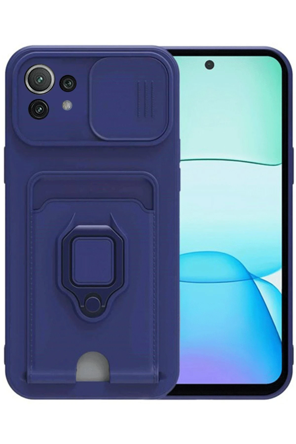 newface-xiaomi-mi-11-lite-kilif-zuma-kartvizitli-yuzuklu-silikon-lacivert-default Uray store Xiaomi Mİ 11 Lite Kılıf Zuma Kartvizitli Yüzüklü Silikon - Lacivert - Görsel 1