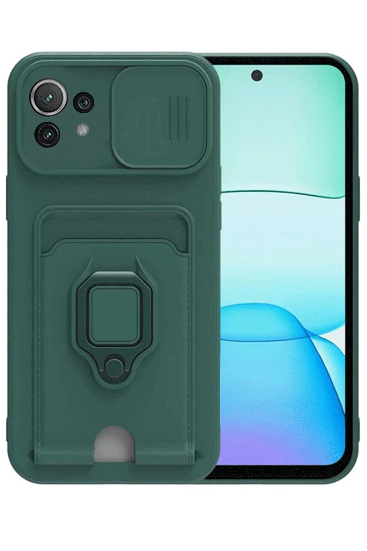 newface-xiaomi-mi-11-lite-kilif-zuma-kartvizitli-yuzuklu-silikon-yesil-default Uray store Xiaomi Mİ 11 Lite Kılıf Zuma Kartvizitli Yüzüklü Silikon - Yeşil - Görsel 1