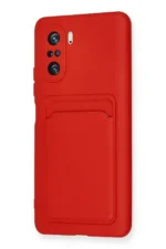 Uray store Xiaomi Mi 11i Kılıf Kelvin Kartvizitli Silikon - Kırmızı - Görsel 3