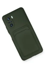 Uray store Xiaomi Mi 11i Kılıf Kelvin Kartvizitli Silikon - Koyu Yeşil - Görsel 2