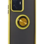 Uray store Xiaomi Mi 11T Pro Kılıf Montreal Yüzüklü Silikon Kapak - Sarı