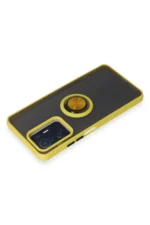 Uray store Xiaomi Mi 11T Pro Kılıf Montreal Yüzüklü Silikon Kapak - Sarı - Görsel 3