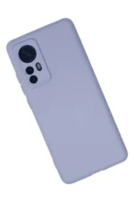 Uray store Xiaomi Mi 12 Kılıf Nano içi Kadife Silikon - Lila - Görsel 2