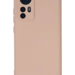 Uray store Xiaomi Mi 12 Kılıf Nano içi Kadife Silikon - Pudra