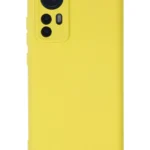 Uray store Xiaomi Mi 12 Kılıf Nano içi Kadife Silikon - Sarı