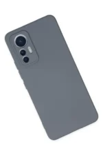 Uray store Xiaomi Mi 12 Lite Kılıf Nano içi Kadife Silikon - Gri - Görsel 3